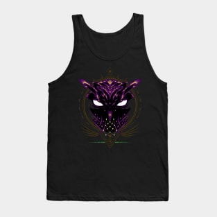 illustration owl with spiritual symbol Tank Top